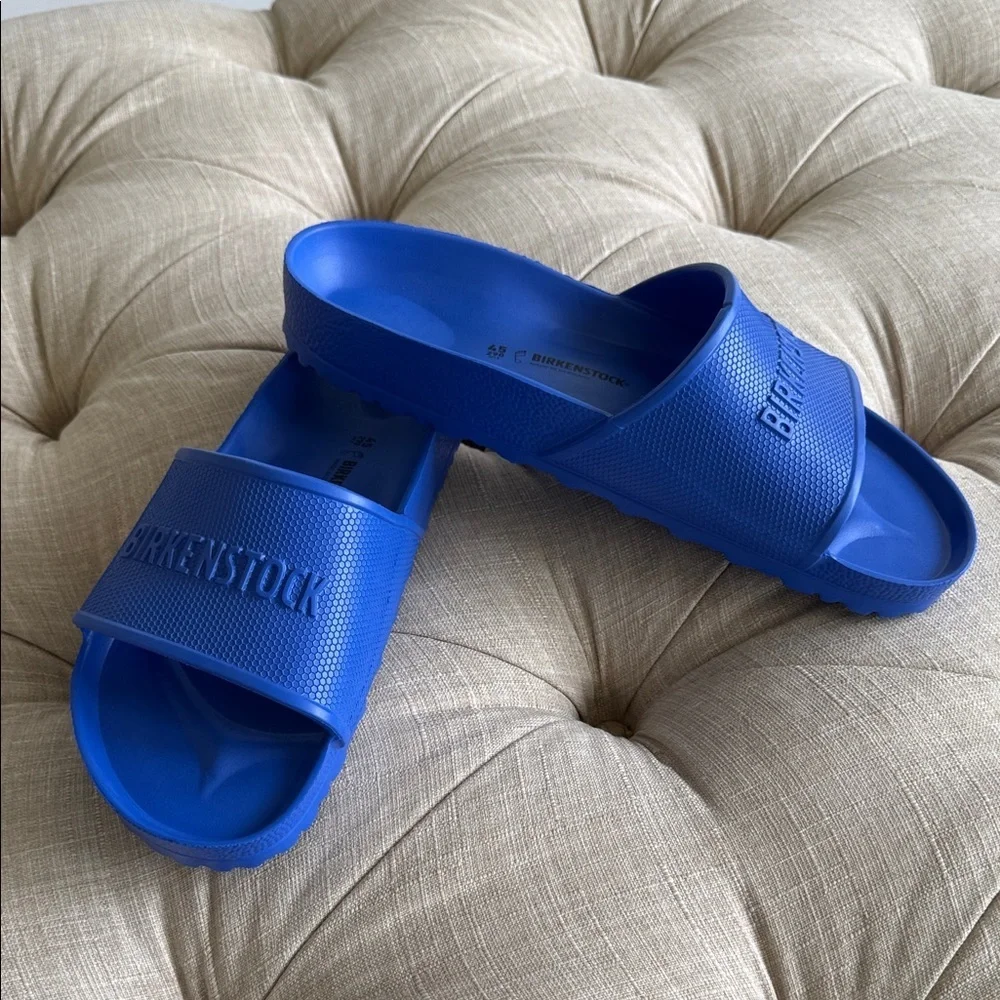 New Not Tags Birkenstock Royal Blue Slide Sandals